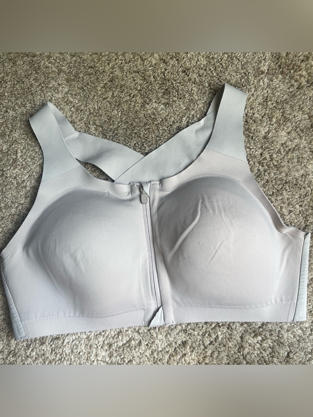Lululemon Athletica 36D Front-Zip Wireless Comfort Sports Bra